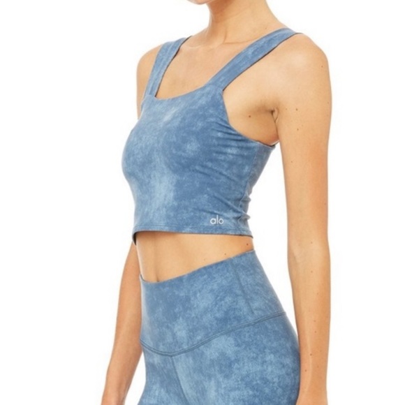 ALO Yoga Other - Alo binded wide strap denim crop tank size M